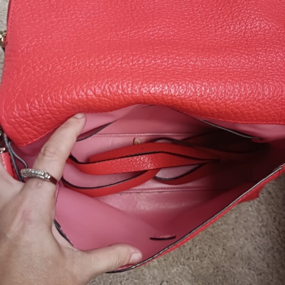 Kate Spade Carter Street Georgia Leather Crossbody/ Shoulder Bag- Burnt Orange - Picture 5 of 16